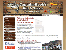 Tablet Screenshot of captainhookstackle.com
